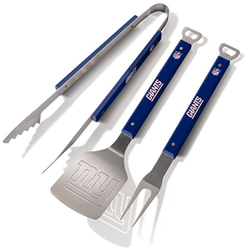YouTheFan NFL New York Giants Spirit Series 3-Piece BBQ Set in Heavy-Duty Stainless Steel