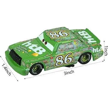 6 PCS Toys Car 2 3 Mater Chick Hicks The King Doc Hudson Sheriff Diecast Car Toy Set for Boy Kids Gifts