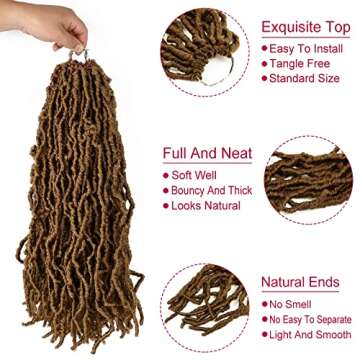 14 Inch Soft Locs Crochet Hair for Black Women - #27