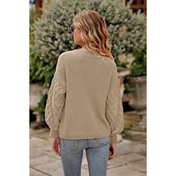 PRETTYGARDEN Women's Chunky Knit Pullover Sweater