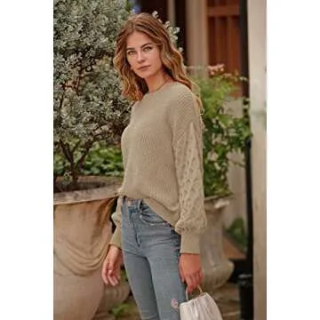 PRETTYGARDEN Women's Chunky Knit Pullover Sweater