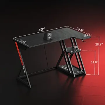 CubiCubi Aurora Gaming Desk - Compact and Stylish Gaming Solution