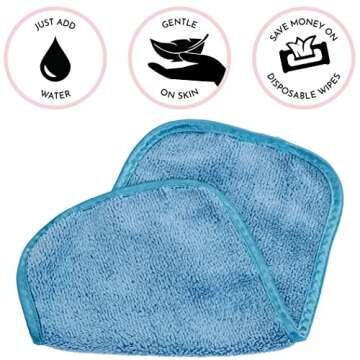 S&T INC. Makeup Remover Wipes for Skin Care, Reusable Makeup Wipes or Face Towels, Travel Essentials...