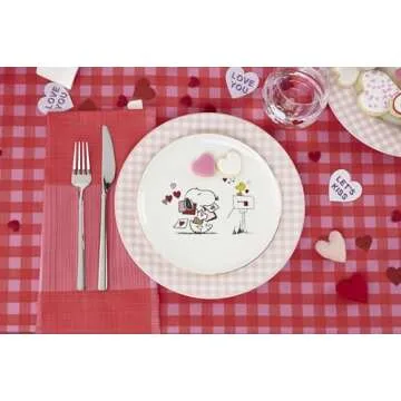 Lenox Pink Gingham Dinner Plates Set of 4 for Delightful Dining