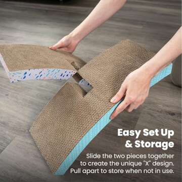 Petstages Easy Life Hammock Cat Scratcher with Catnip