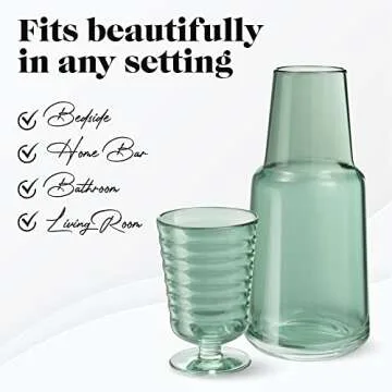 Stylish American Atelier Bedside Water Carafe Set for Your Home