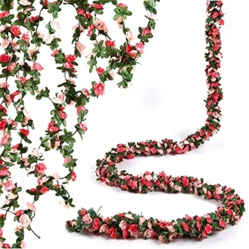 Stunning 16.4ft Flower Garland Set for Romantic Decor
