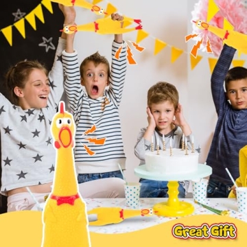 POPLAY Rubber Chicken - Fun Prank Toy for All Ages