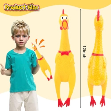 POPLAY Rubber Chicken - Fun Prank Toy for All Ages
