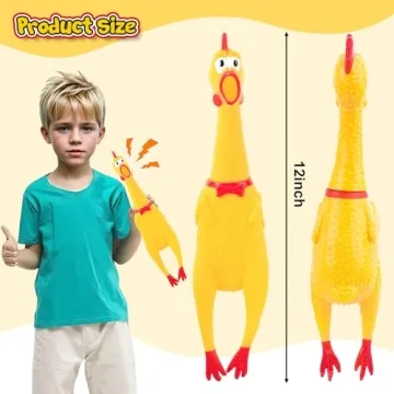 POPLAY Rubber Chicken - Fun Prank Toy for All Ages