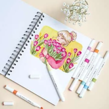 Ohuhu Dual Tip Markers - 64 Vibrant Colors for Art