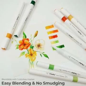 Ohuhu Dual Tip Markers - 64 Vibrant Colors for Art