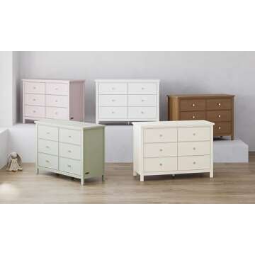 Graco Sasha 6-Drawer Dresser for Nursery - GREENGUARD Certified
