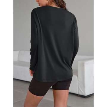 Trendy Queen Womens Oversized Long Sleeve Tee Shirt 2025