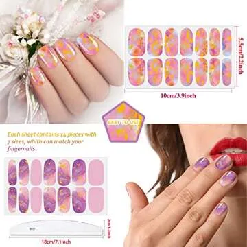 JERCLITY 336 Pieces Nail Polish Strips for Women