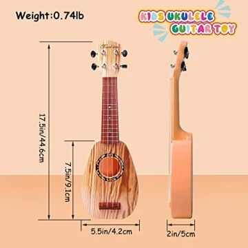 YOLOPLUS+ Mini Ukulele Toy for Kids 3-7 Years