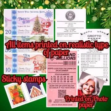 Santa's Lost Wallet Evidence Kit – Magical Christmas Eve Set with Bank Card, Sleigh Flying License, North Pole Money, Loyalty Cards, Receipts & Many More Fun Surprises