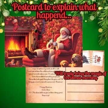 Santa's Lost Wallet Evidence Kit – Magical Christmas Eve Set with Bank Card, Sleigh Flying License, North Pole Money, Loyalty Cards, Receipts & Many More Fun Surprises
