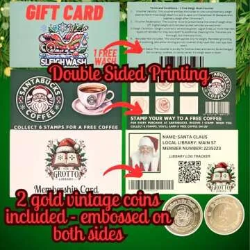 Santa's Lost Wallet Evidence Kit – Magical Christmas Eve Set with Bank Card, Sleigh Flying License, North Pole Money, Loyalty Cards, Receipts & Many More Fun Surprises