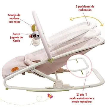 Tiny Love Boho Chic 2-in-1 Rocker with Removable Toy Bar