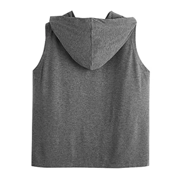 SweatyRocks Women's Sleeveless Hooded Tank Top for Summer