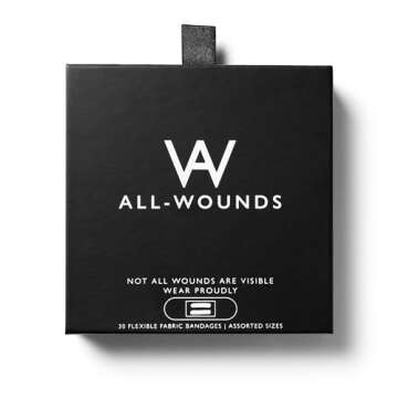 ALL-WOUNDS Equality Bandages | Flexible Fabric Adhesive Bandages | for Minor Cuts and Scrapes or Whe...
