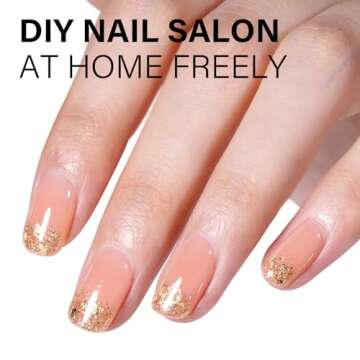 AILLSA Nude Gel Polish Light Natural Jelly Gel Nail Polish Sheer Neutral Color Translucent Gel Polish Skin Tone Soak Off U V Gel for Nail Art French Manicure at Home 0.51 Fl Oz /GB56