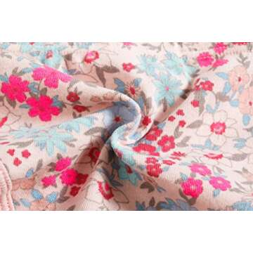 Baby Soft Cotton Panties Little Girls'Briefs Toddler Underwear (Pack of 6) 5-6yrs Pink