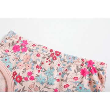 Baby Soft Cotton Panties Little Girls'Briefs Toddler Underwear (Pack of 6) 5-6yrs Pink