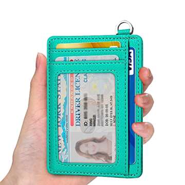 EcoVision Slim Minimalist Front Pocket Wallet - RFID Blocking, Detachable D-Shackle