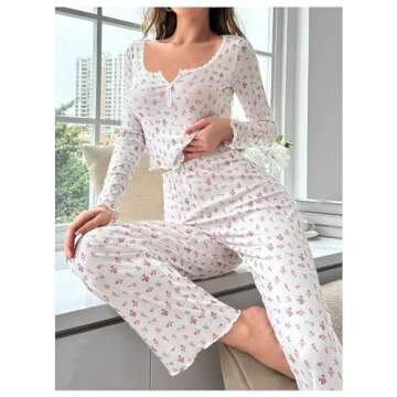 Buy SHENHE Women's Floral Pajama Set | Comfy and Cute