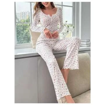 Buy SHENHE Women's Floral Pajama Set | Comfy and Cute