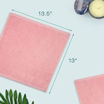 Cleanbear Soft Cotton Washcloths – 6 Pack for Women