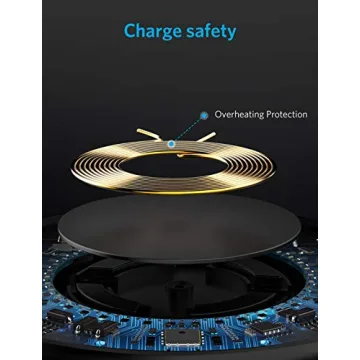 Anker Wireless Charger Ultra-Slim Qi-Certified for Fast Charging