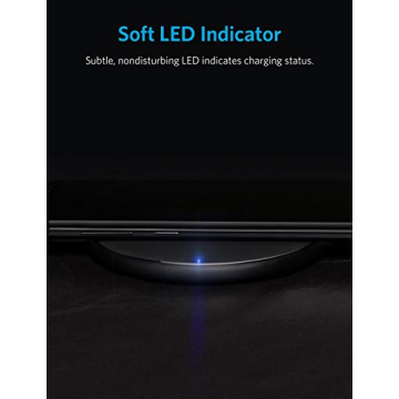 Anker Wireless Charger Ultra-Slim Qi-Certified for Fast Charging