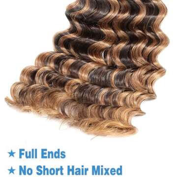 Deep Wave Bulk Human Braiding Hair for Stylish Looks