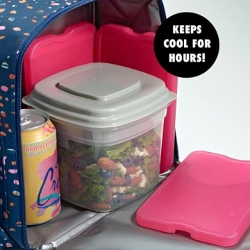 Cool Coolers by Fit + Fresh XL Slim Ice Packs for Lunchboxes