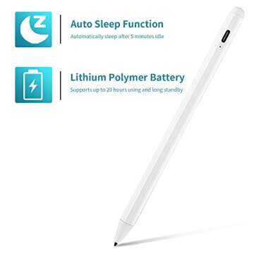 Stylus Pen for iPad 10th/9th/8/7 with Palm Rejection