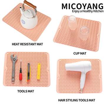 MicoYang Silicone Dish Drying Mat - Eco-Friendly & Heat Resistant
