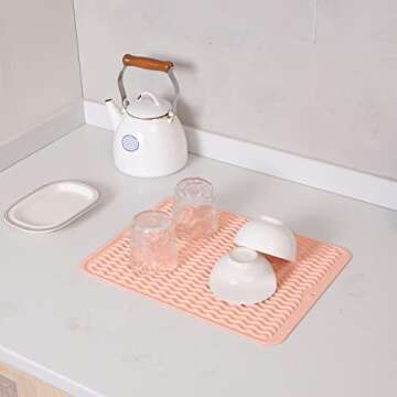 MicoYang Silicone Dish Drying Mat - Eco-Friendly & Heat Resistant