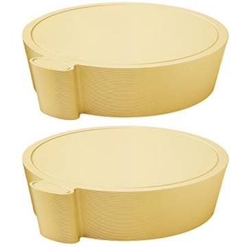 100 Pcs Gold Cake Boards Mini Round Cake Cardboard 3.5 Inch for Mousse Cupcake, Cake Dessert, Cake D...