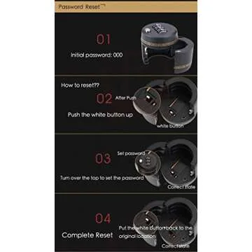 Combination Lock for Wine & Liquor Bottle-Wine Whiskey Bottle Top Stopper - Bottle Password Code Lock - Wine Digital Lock Diameter of the bottle mouth should be between 1.02 to1.10in)