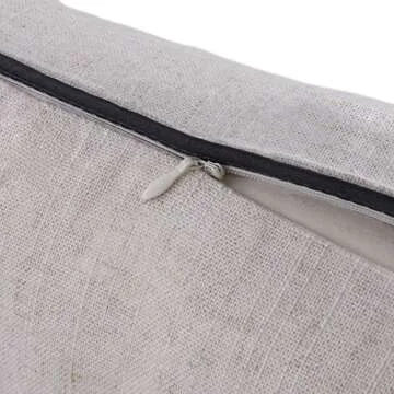 JWH Sheep Throw Pillow Cover Decorative Rectangle Cushion Cover Applique Accent Pillow Case Handmade Pillowcase Bed Couch Bedroom 12x20 Inch Beige Black