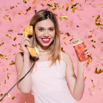 Hoolerry 16 oz Coquette Bow Aesthetic Cup with Straw