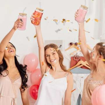 Hoolerry 16 oz Coquette Bow Aesthetic Cup with Straw