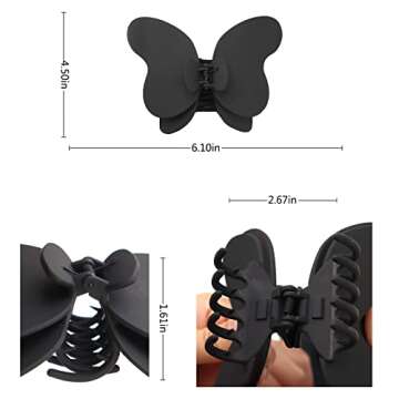 WACHLL Butterfly Hair Clips for Thick Hair - Chic & Reliable
