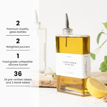 Molimoli Olive Oil Dispenser Bottle Set for Kitchen
