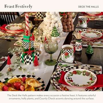 MacKenzie-Childs Holiday 2-Quart Tea Kettle for Festive Occasions