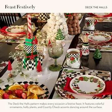 MacKenzie-Childs Holiday 2-Quart Tea Kettle for Festive Occasions