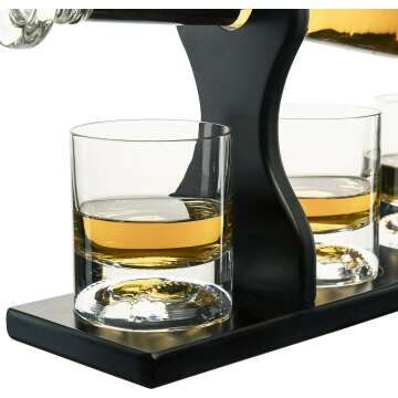 Baseball Bat Decanter & Glasses - Ideal Gift Set